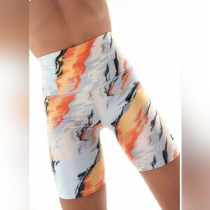 P.E NATIOJ HIGH TIDE BIKE SHORT IN DESERT PRINT